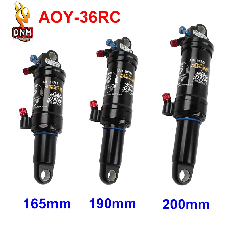 

DNM AOY-36RC MTB Downhill Bike Rear Shock 165mm 190mm 200mm Soft Tail Manual Control Lockable Rebound Air Rear Shock Suspension