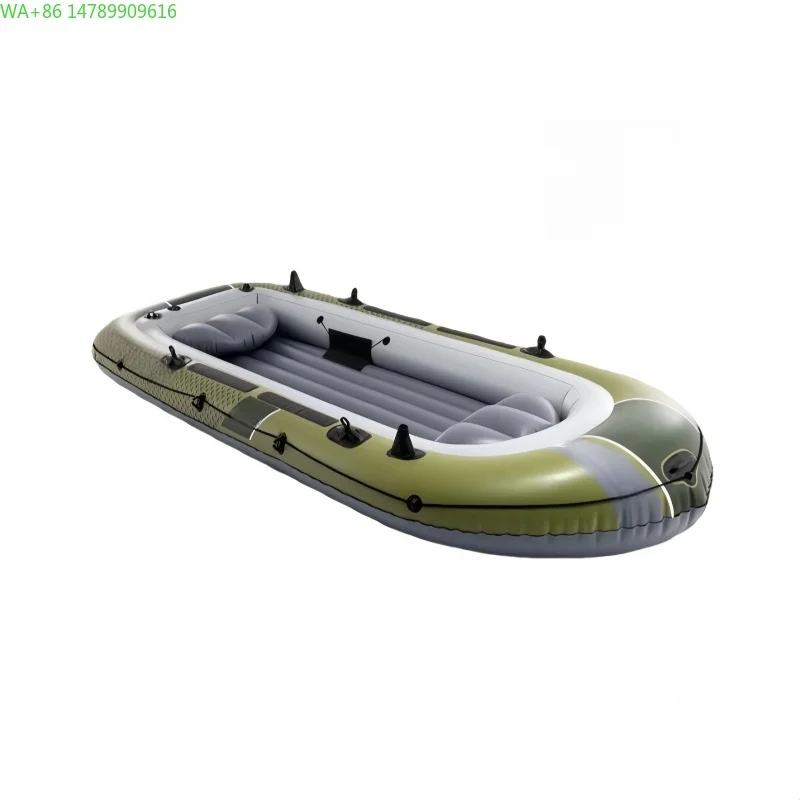 Portable Foldable Inflatable Canoe Kayak, 1-2 Person Lightweight Touring Boat for Backpacking, Camping, and River Trips