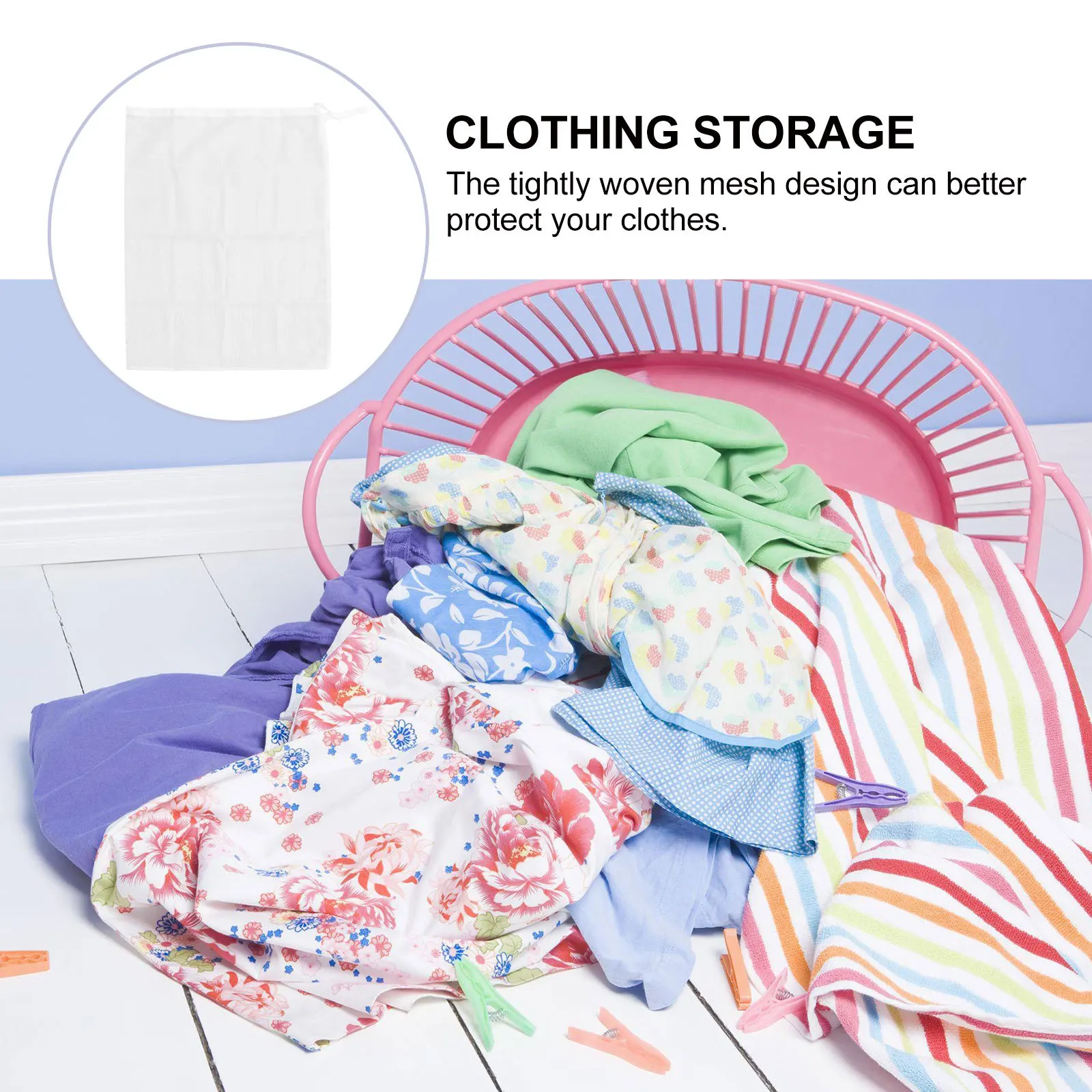 

Mesh Laundry Bag Large Drawstring Household Wash Bag for Travel Underwear Bra Sweater Knitwear Sportswear Baby Clothes