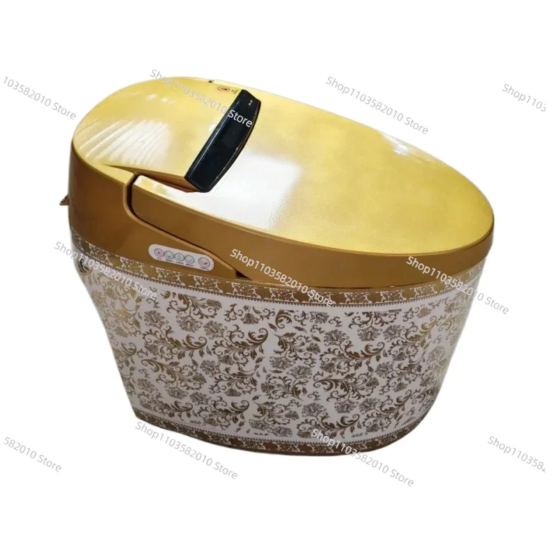 Fully Automatic Without Water Pressure Limitation European Style Integrated Gold Smart Toilet Household Electric Toilet