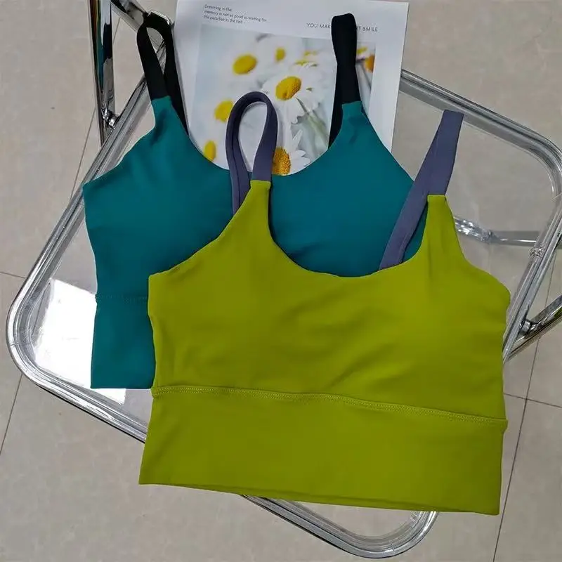 Yoga Hammock Push-Up Sports Bra, Professional Shockproof, Medium to High Impact, One-Piece Fitness Bra for Women