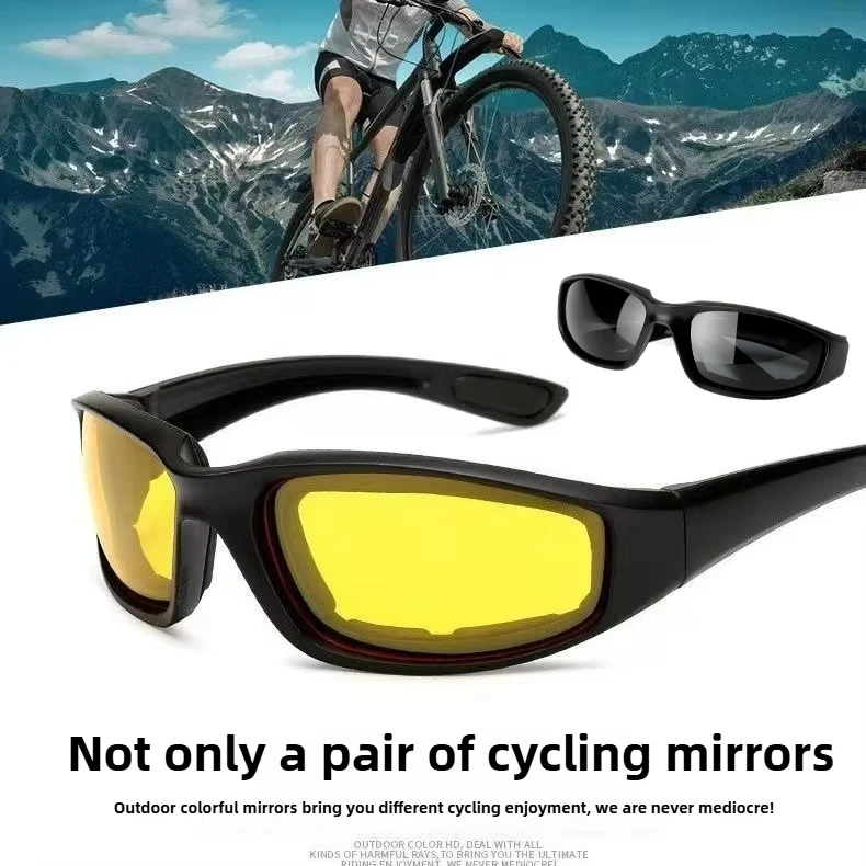 

2025 Motorcycle Glasses Polarized Sunglasses UV radiation protection Hunting Eyewear Windproof Moto Goggles Riding Shield Sport