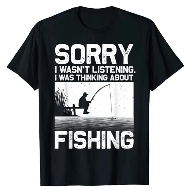 Funny Fishing for Men Women Trout Bass Fisherman Vacation T-Shirt Short Sleeve Fishing Lover Graphic Tee Tops Holiday Gifts