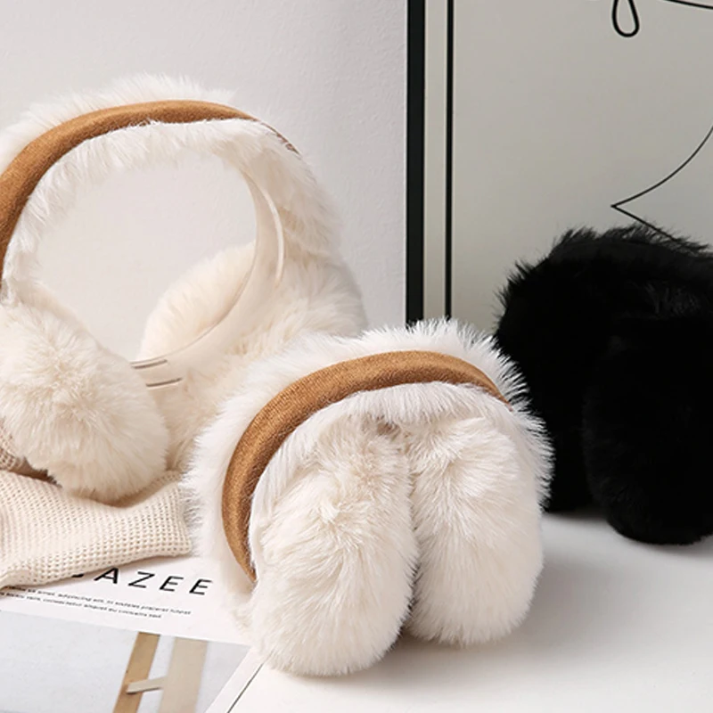 Korean Style Folding Earmuffs For Men And Women In Autumn And Winter Cute Plush Ear Protection And Warm Earmuffs