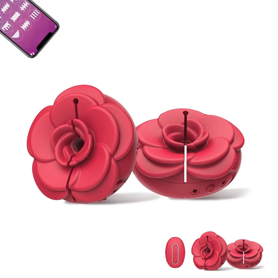 APP Remote Control Bluetooth 9 Modes Silicone Wearable Nipple Clamp Vibrator Breast Massager Adult Sex Toys for Women Couple 18+