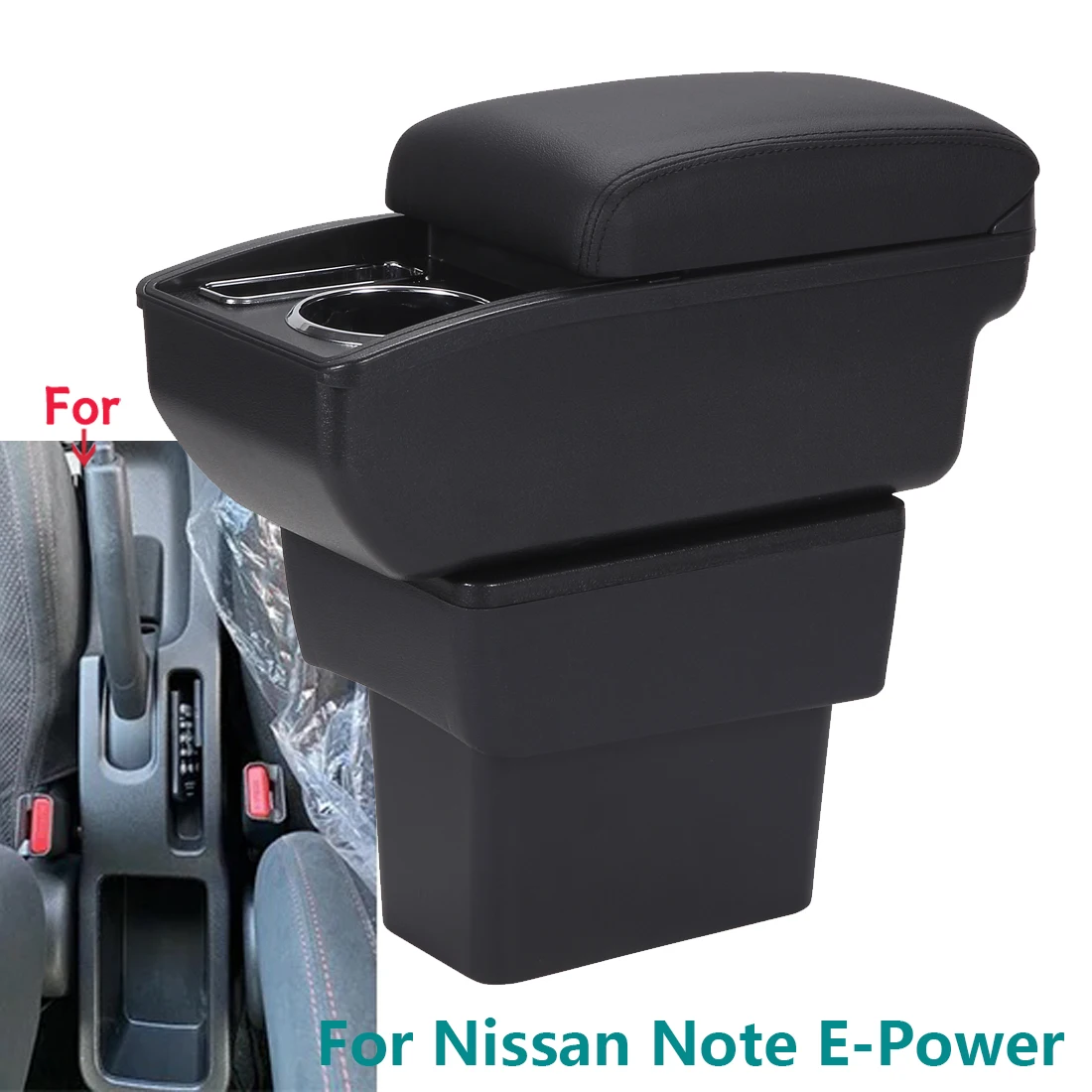 Für Nissan Note E-Power Armlehne Box Für Nissan Note Zentrale Lagerung Box Gewidmet Innen Retrofit Auto Zubehör 2016-2022