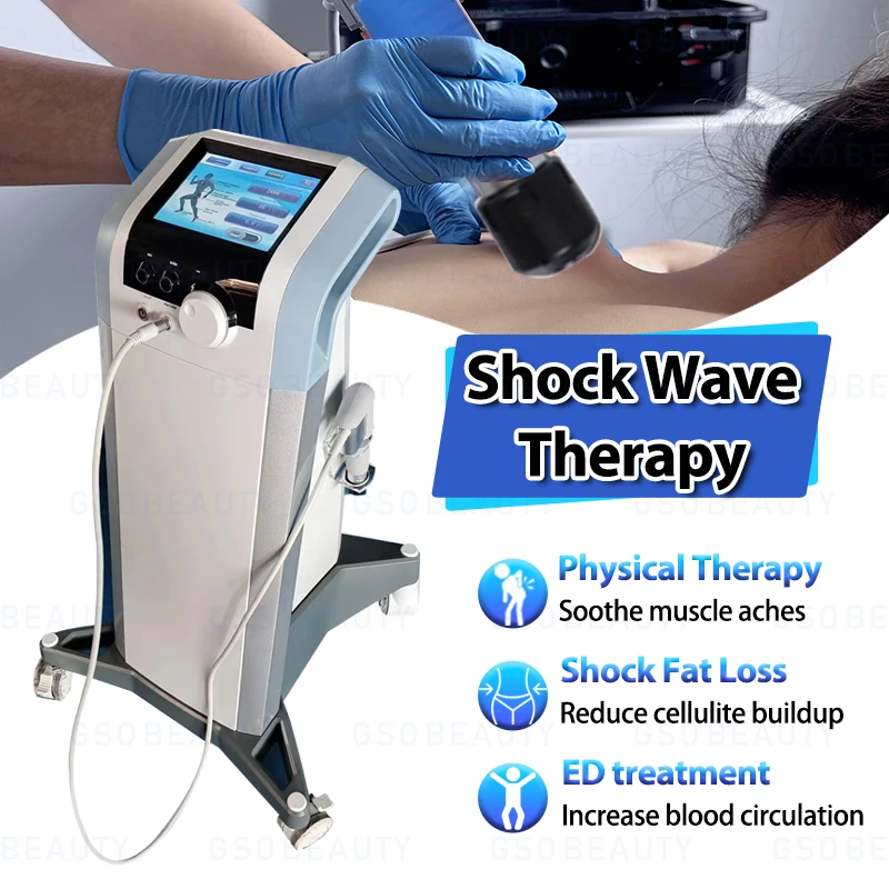 Veterinarians use pain-relieving shock wave therapy machine pneumatic technology for ED treatment of stainless steel whole body
