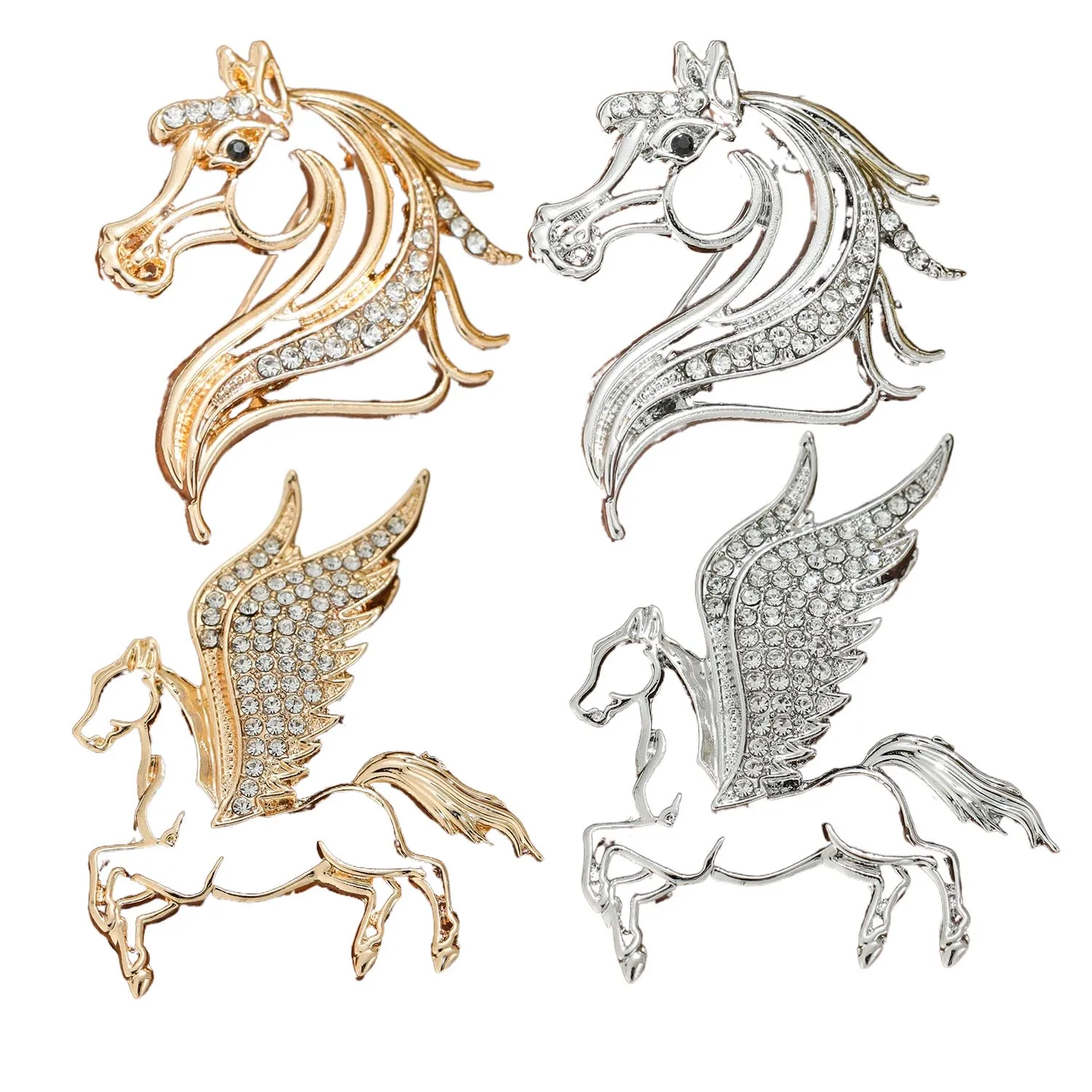 Broche masculino, jaqueta de terno, cabeça de cavalo personalizada, gola, agulha, alfinete pequeno, flor de peito simples masculina e feminina