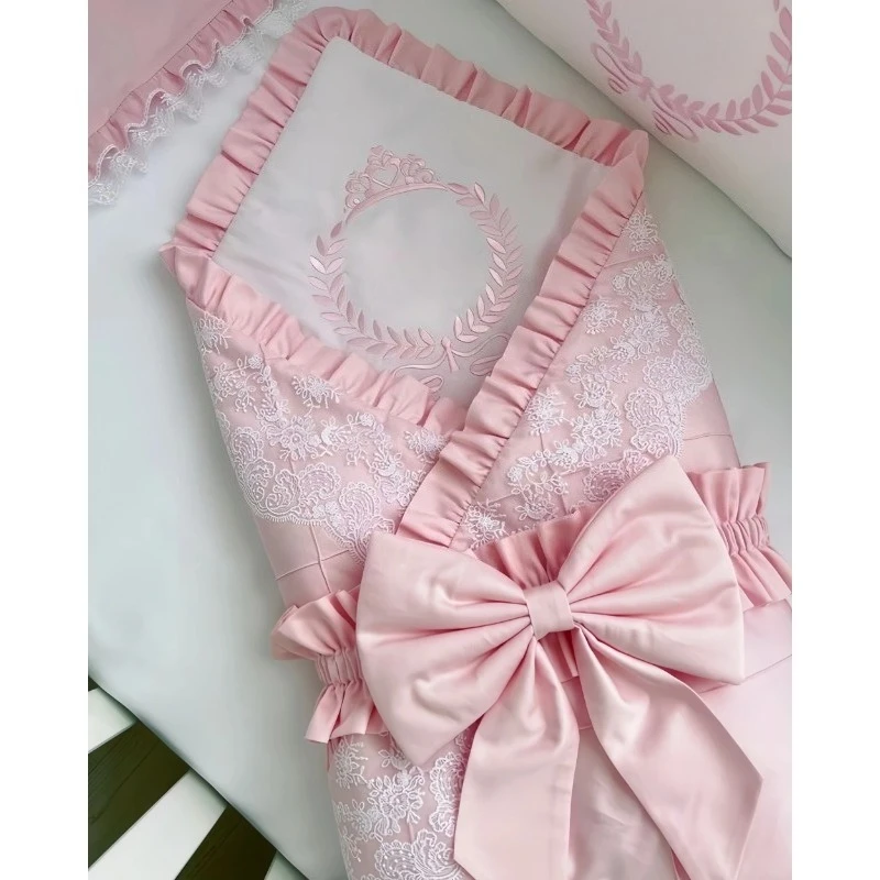 Luxury Satin Sash & Bowknot Set - Newborn Photography Swaddle & Nursery Wedding Decor Accessories ropa de bebe niña 신생아 사진  baby