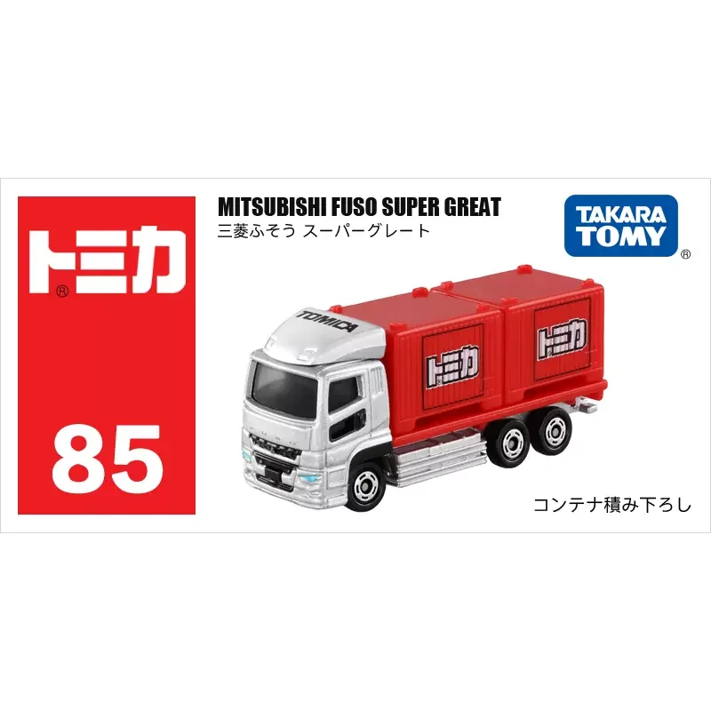 Jouet de camion de transport en métal pour garçons, Tokyo, ara, Tomy, voiture, Mitsubishi, Fuso, Super grand, modèles de véhicules, Collection Miniture, 1/64