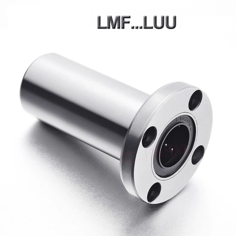 2pcs Long Type Round Flange Linear Bearings LHFRW/LMF6LUU LMF8LUU LMF10LUU LMF12LUU LMF16LUU LMF20LUU LMF25LUU LMF30LUU(mm)