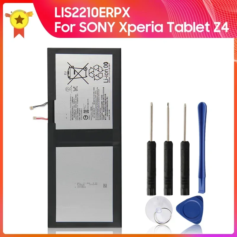 

Replacement Battery LIS2210ERPX 6000mAh For SONY Xperia Z4 Tablet Ultra SGP712 SGP771 High Quality Batteries With Tool
