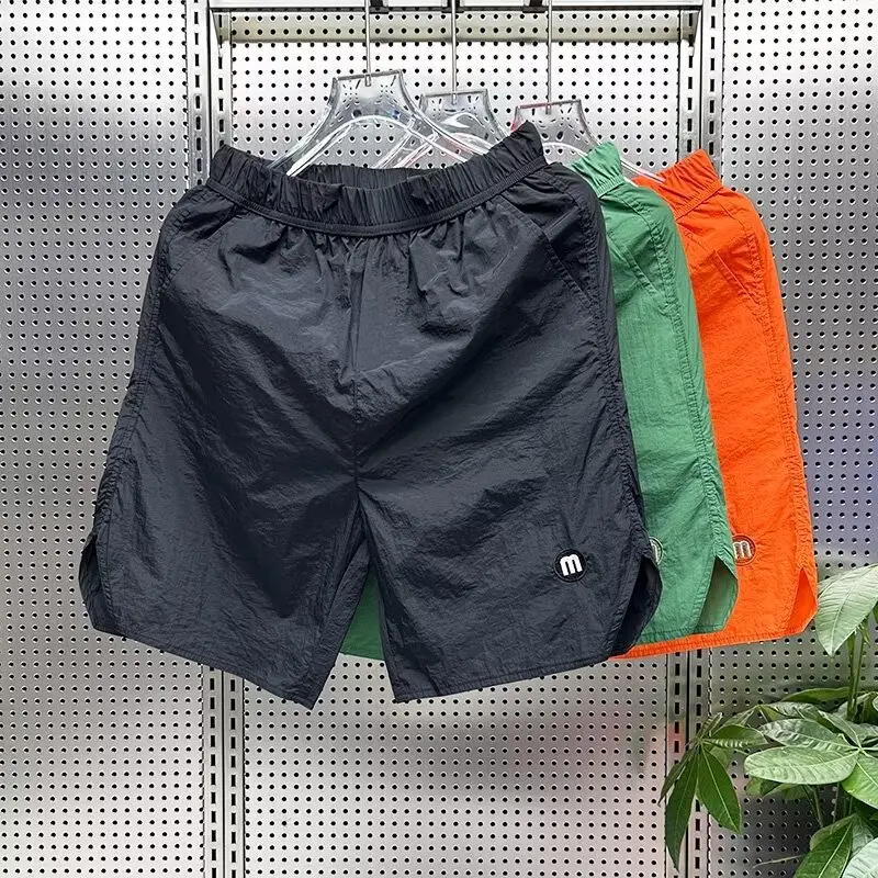 Pantalones cortos de verano para hombre y mujer, ropa deportiva transpirable de secado rápido para correr, Playa y hielo, 2024