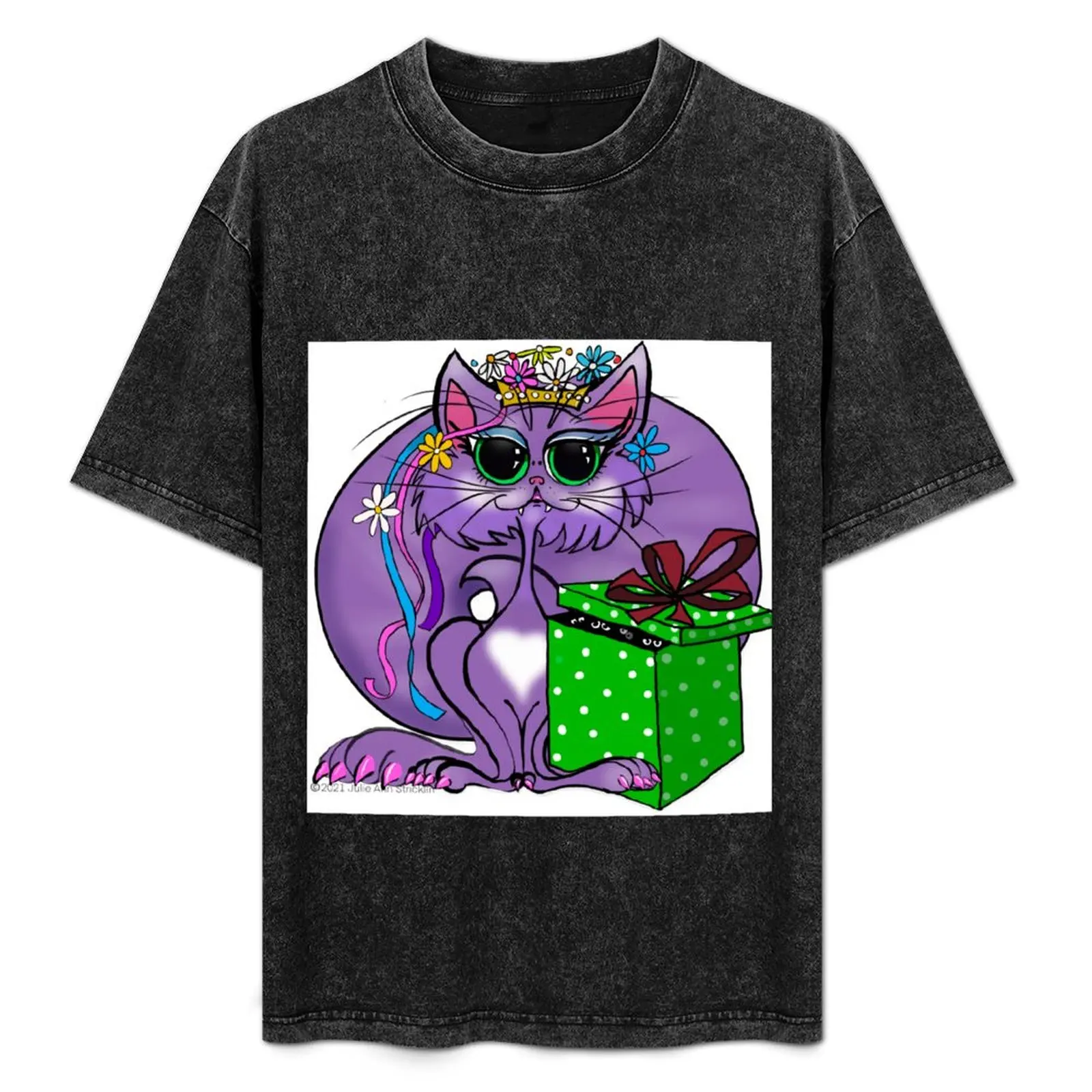

Purple Princess Kitty with Eye Catching Gift T-Shirt new gifts and t-shirts boys animal print blacks mens clothing