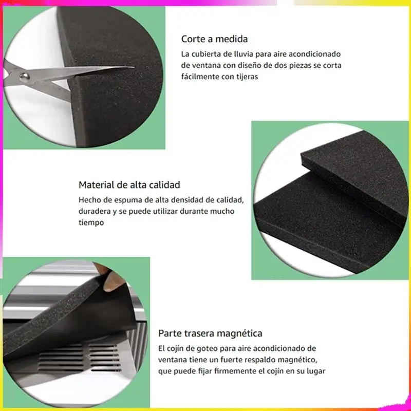 M04K 2 PCS Air Conditioner Drip Pads Window Air Conditioner Anti-Drip Pads Removable Air Conditioner Rain Covers