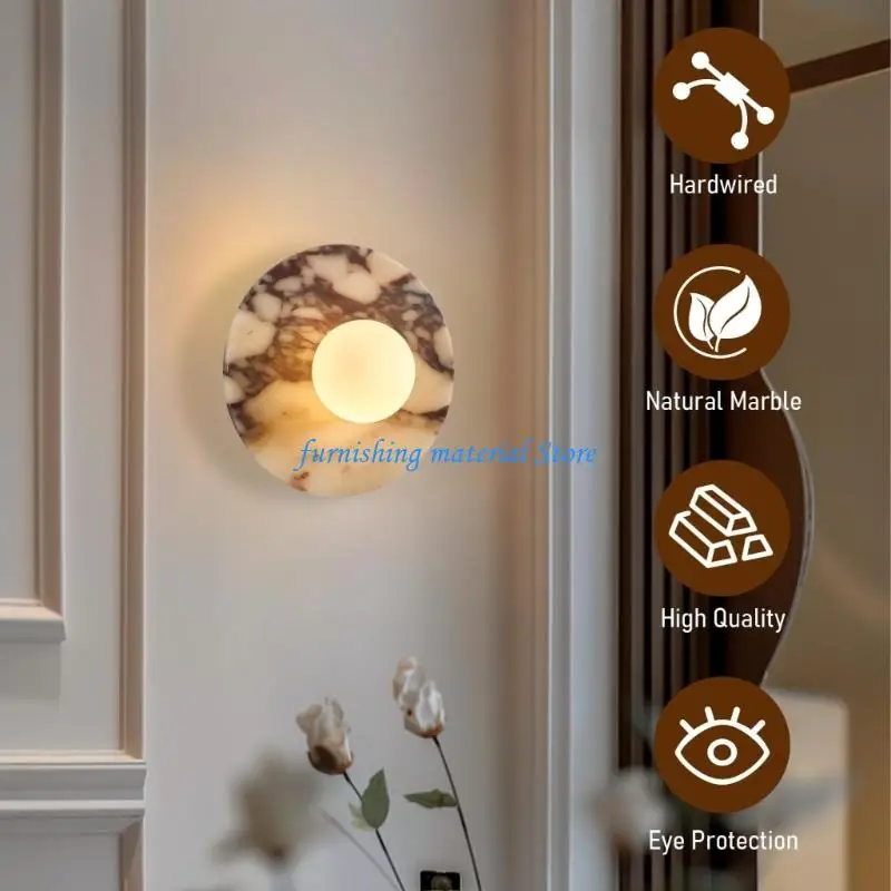 Y5GD Contemporary Wall Lamp Iron Texture Effortless Setup Bedside Reading Light Home Office Lighting Suitable for Bedroom