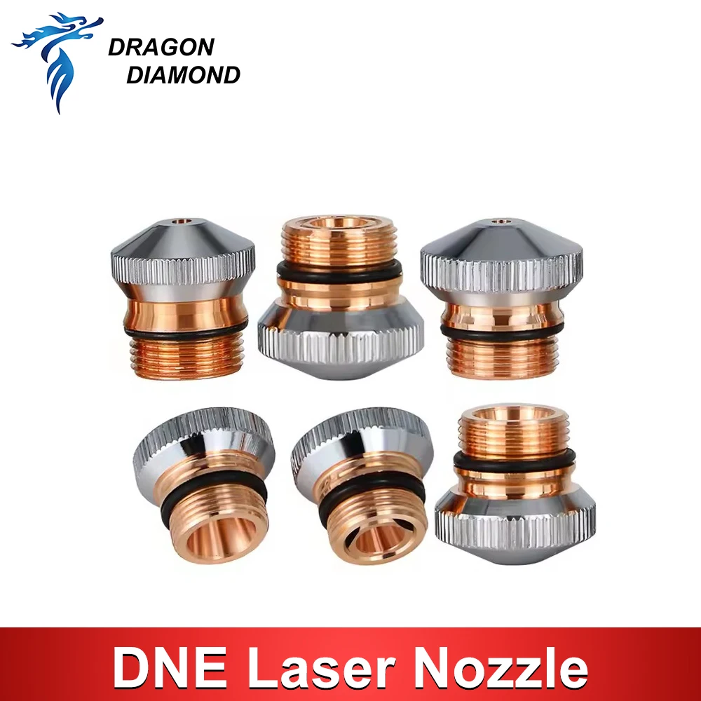 DNE Laser Nozzle Conusmables Dia.15mm 17mm H15 M12 Single Double Layer Nozzle for Fiber Cutting Machine