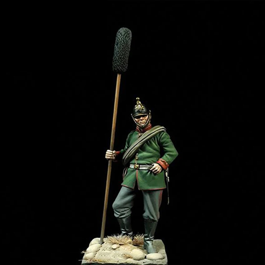 

1/24 ANCIENT Officer Gunner Saxon STAND Resin figure Model kits Miniature gk Unassembly Unpainted