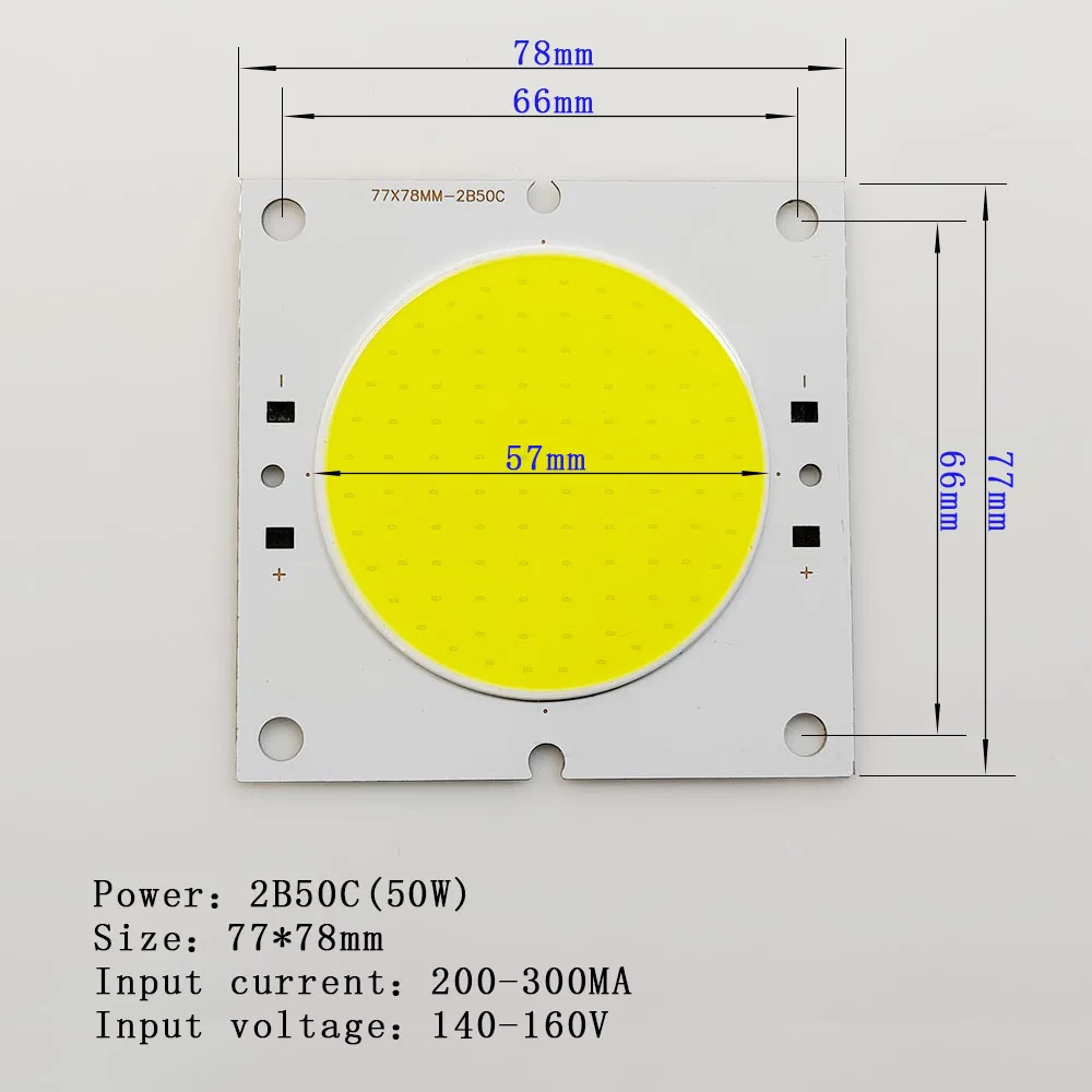 LED Chip Beads 50W 29-36V 140-160V Backlight Diode Lamps Cold White Warm White LED Matrix For DIY LED Flood Light Bulbs 7778Chip