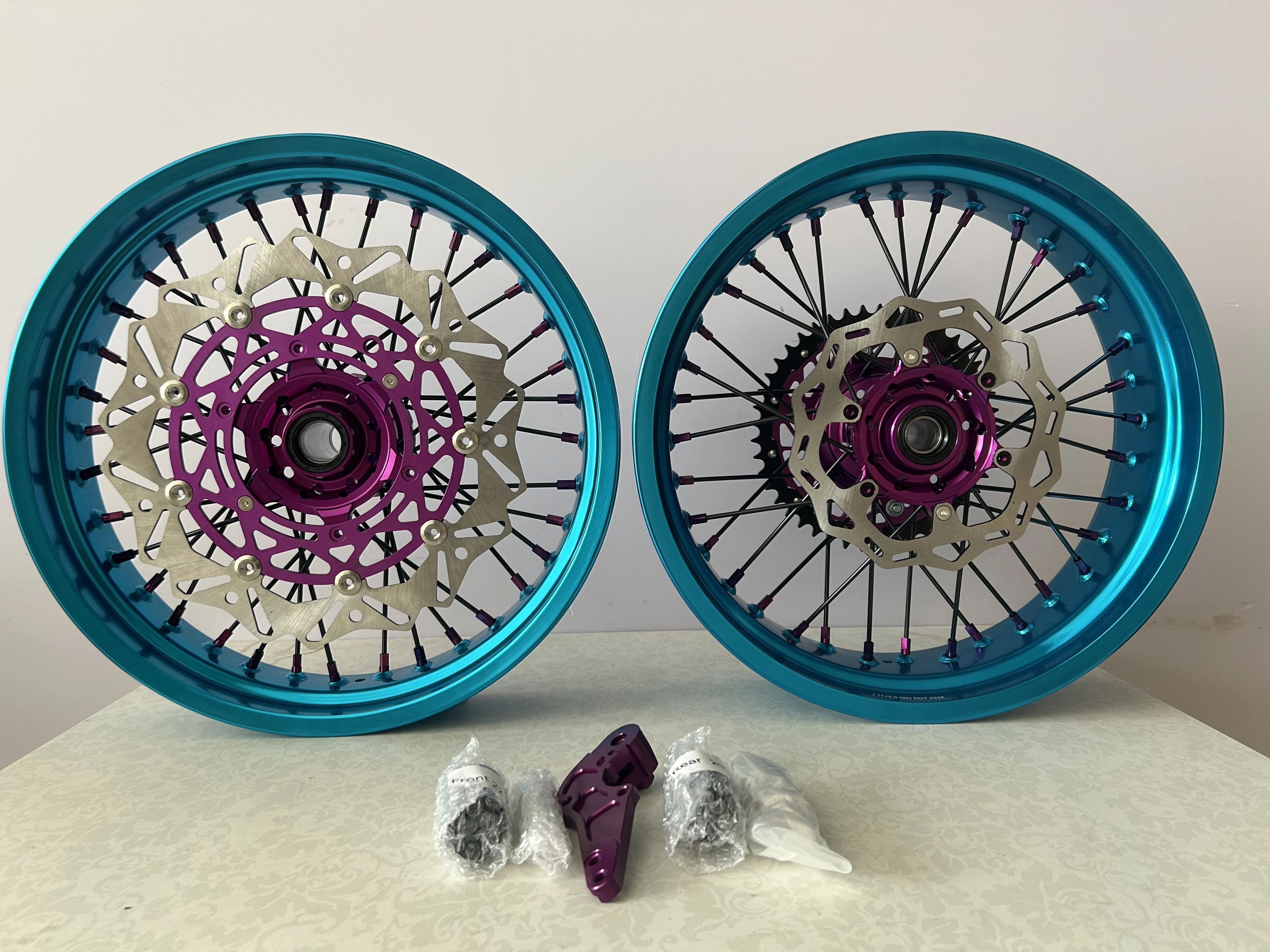 Suit for Kt m Exc 500 2021 Forge Motorcycle Spoke Wheel Sets for Supermoto Rims