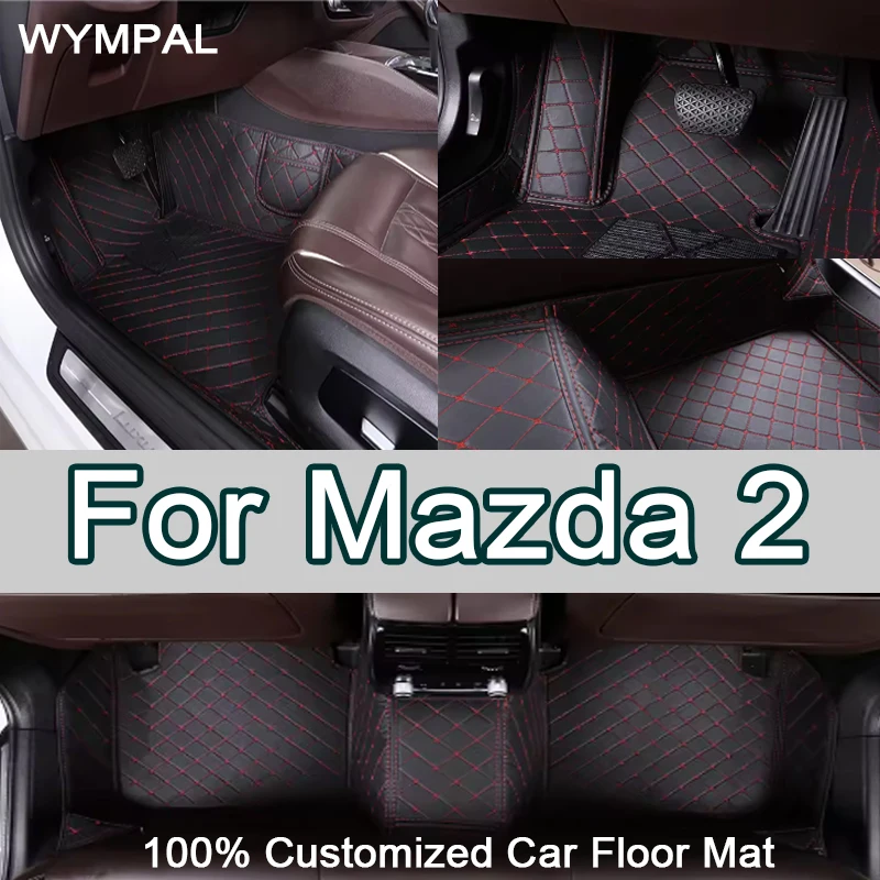 

Роскошные автомобильные коврики для Mazda2 Mazda 2 Demio Toyota Yaris R DJ DL 2015 ~ 2022 Кожаные коврики Ковры Детали интерьера Автомобильные коврики