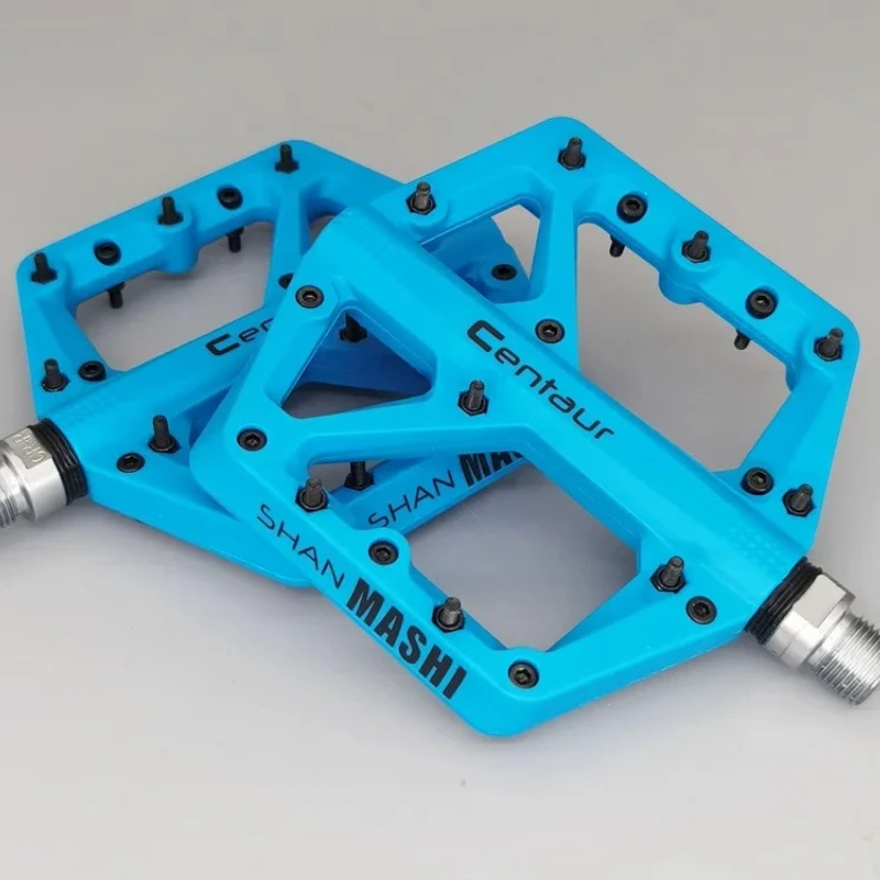 

Mountain Bicycle Pedals Nylon Fiber Wide Anti-Slip Bearing Bicycle Pedals for Downhill Bikes BMX Bicycle Cycling Accessories