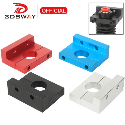 3DSWAY V6 핫 엔드 고정 블록 E3D V6 화산 BP6 핫 엔드 압출기 홀더 3D 프린터 부품 용 장착 브래킷 Ender3 CR10 시리즈
