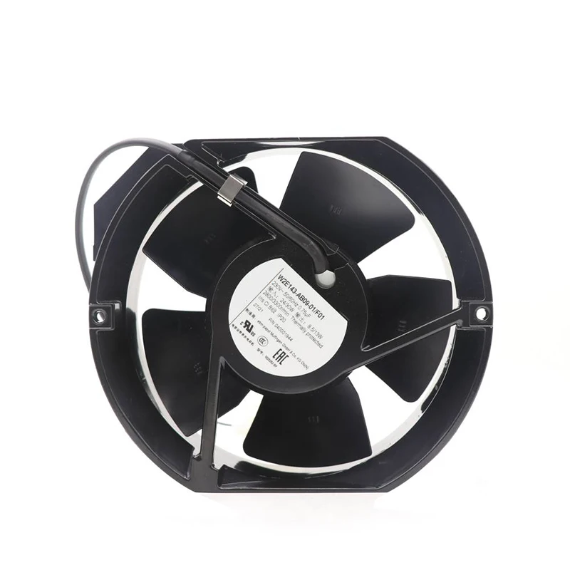 Совершенно новый оригинальный охлаждающий вентилятор, электрооборудование, осевой вентилятор W2E143-AB09-01/F01 230 В 50/60 Гц 0,12 А 24/30 Вт 2800/3300 об/мин 65 Па