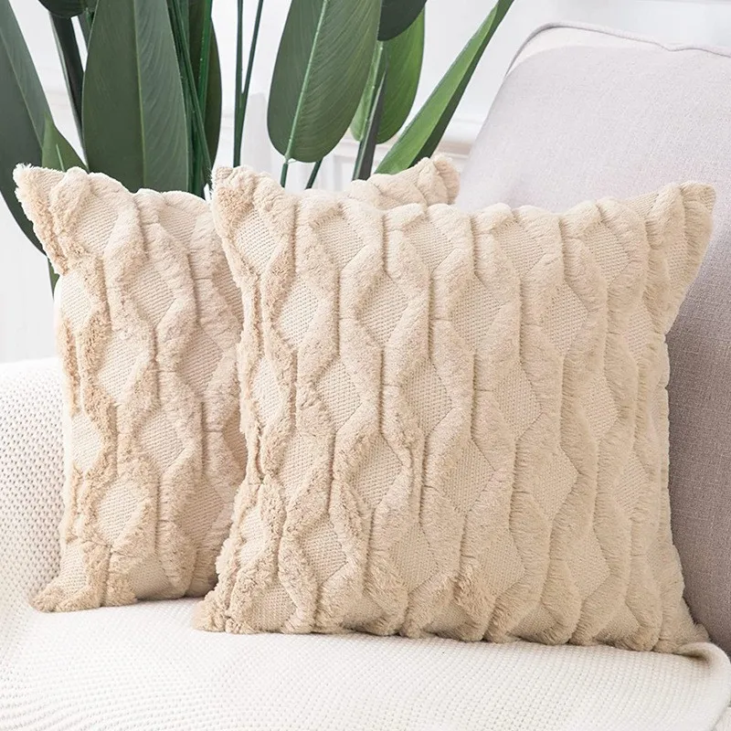 

Soft Decorative Pillowcase Cozy Cushion Cover Home Decor Throw Pillow Cover Living Room Bedroom Sofa Christmas Home Decor