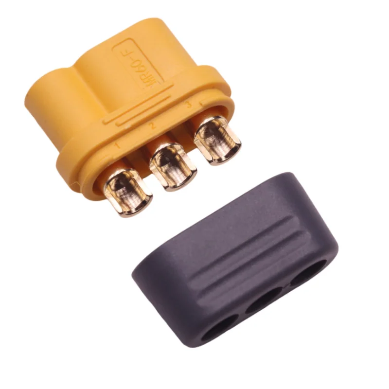 5Pcs/Lot Amass Original Genuine Mr60-M/F Male and Female Model Aircraft Plug Lithium Battery Plug Yellow Terminal Connector