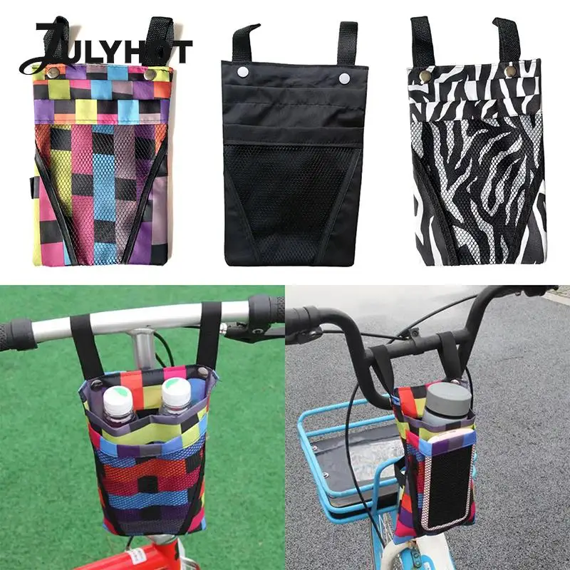 Bolsa de almacenamiento frontal impermeable para bicicleta, soporte para teléfono móvil, cesta para bicicleta, 1 ud.