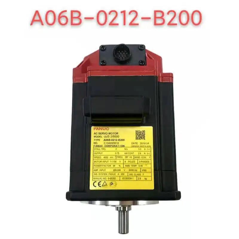 

Second-Hand FANUC AC Servo Motor A06B-0212-B200 for CNC Lathe Machine