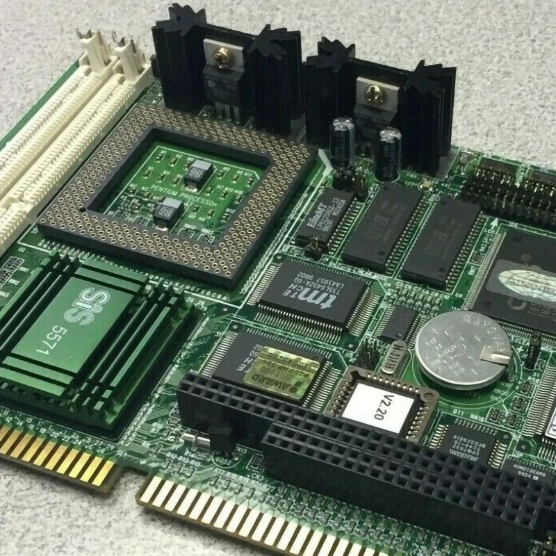 For Advantech Industrial Control Panel Half Length Work Control Motherboard PCA-6153 Rev.B1