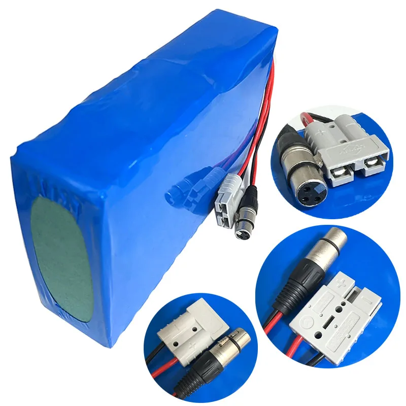 72V 20AH Lithium Battery Pack Built-in Fixed Bracket with Anderson and XLR 3-pin Connector Suitable for 1500W Motor Equipment
