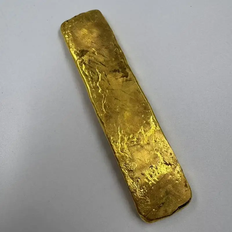 Antique and coins, handicrafts, Republic of China treasury ten- , gilded gold ingots, collectibles, film p