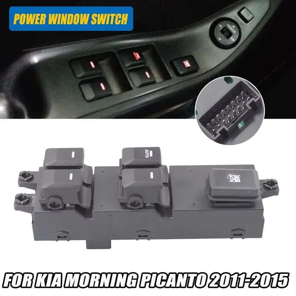 New 93570-1Y960 935701Y960 Front Left Driver Side Electric Power Window Switch for Kia MORNING PICANTO 2011-2015