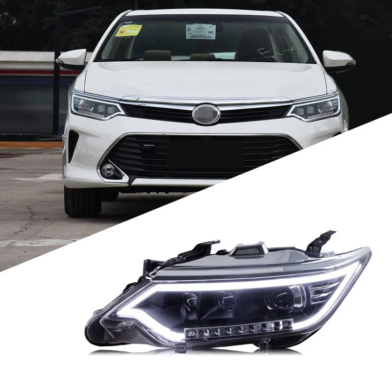 

Suitable for Toyota Camry 2015-2017 Camry headlight assembly modified led daytime running lights steering lens xenon lights