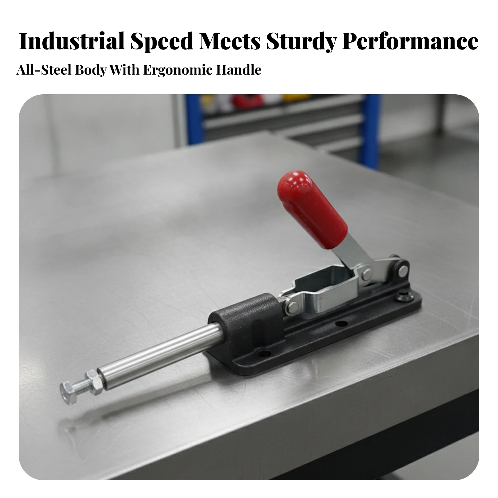 Push-Pull Toggle Clamp Firm Quick Clamp Fixture High-Performance Wear-Resistant for Woodworkers, Woodworking Jigs, Assembly Work