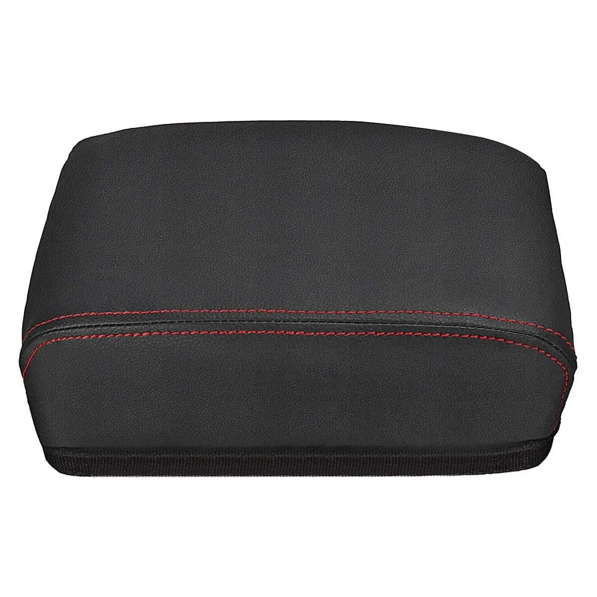 

#073X Car Leather Center Console Seat Box Pad Armrest Cover Protective Cover for Tiguan MK2 2016 2017 2018 Black (Black)