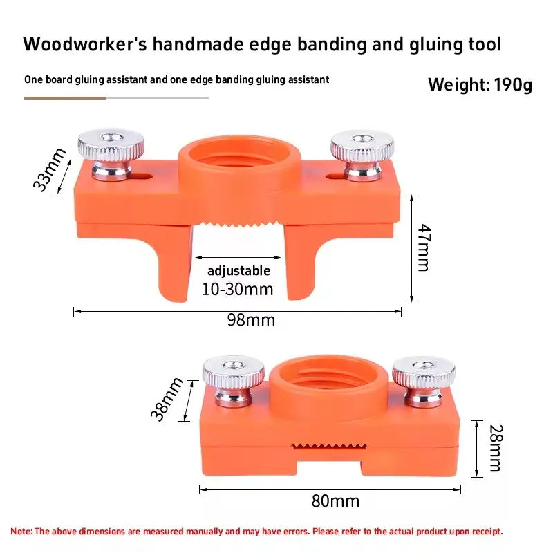 Adjustable Woodworking Edge Banding Glue Applicator Tool 10-30mm for DIY Craft Hand Glued Edge Sealing Artifact Tool Parts
