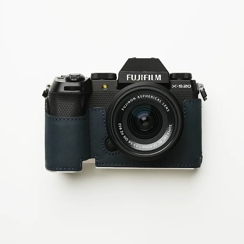 Mr.Stone XS20 camerabehuizing beschermhoes cover accessoires voor Fujifilm X-S20 camera handgemaakt echt leer