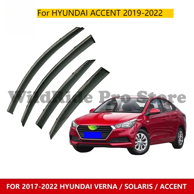 

For HYUNDAI ACCENT 2019-2022 Car Accessories Vent Door Window Visor Wind Deflector Sun Visor Rain Guard