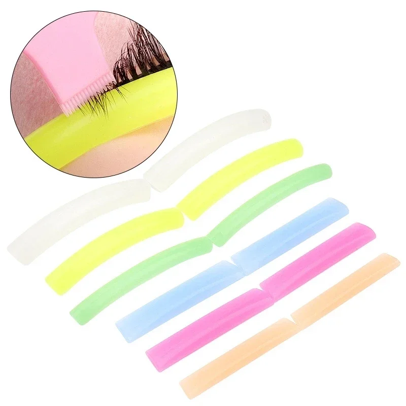 6Pairs Colorful Silicone Pads For Pro Eye Lash Perming Curler Rods Eyelashes Perm Lashes Lift Patches Lash Extension Tools