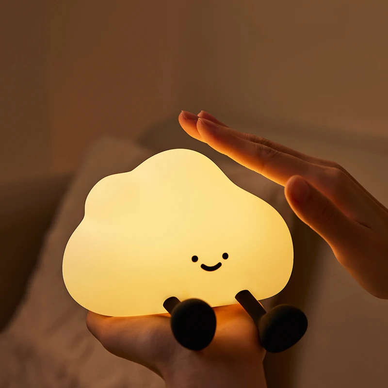 Night Light Panda Capybara Axolotl Lamp Cute Animal Silicone Night Light Rabbit USB Recharge Lamp Room Decoration Gift for Kids
