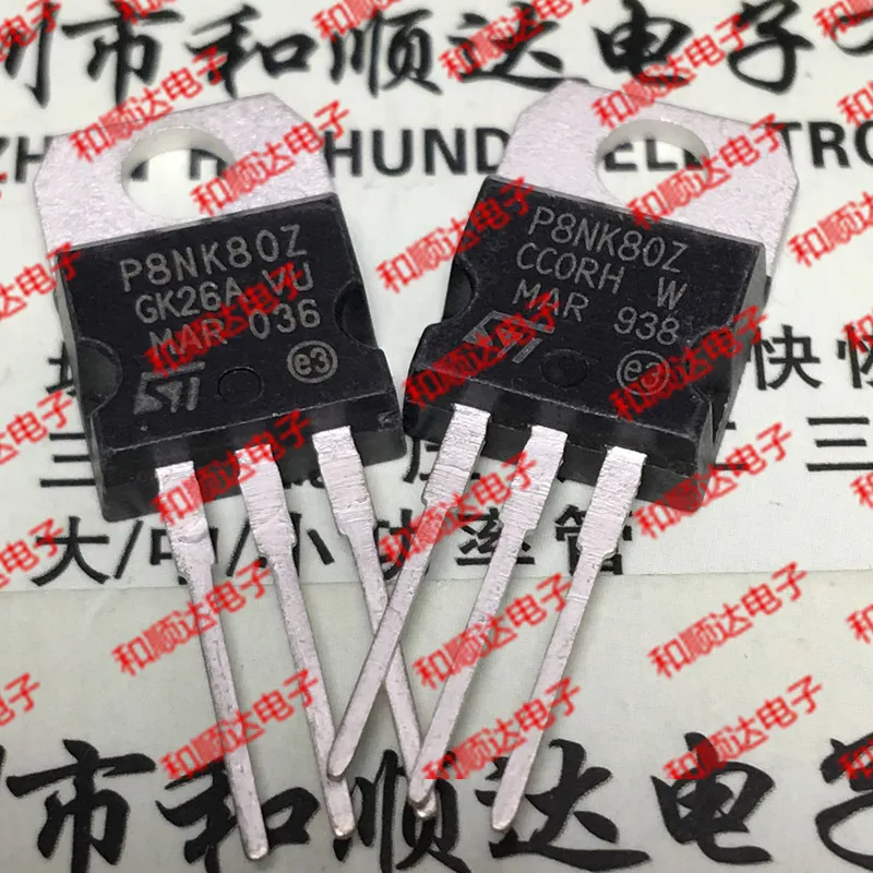 Original New / 5pcs / STP8NK80Z P8NK80Z  TO-220 800V 6.2A