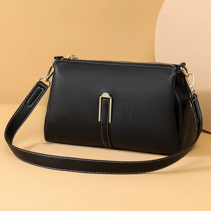 High Quality Cow Leather Ladies Handbag Fashion Luxury Female Messenger Shoulder Sac Women Genuine Leather Crossbody Bags Tote