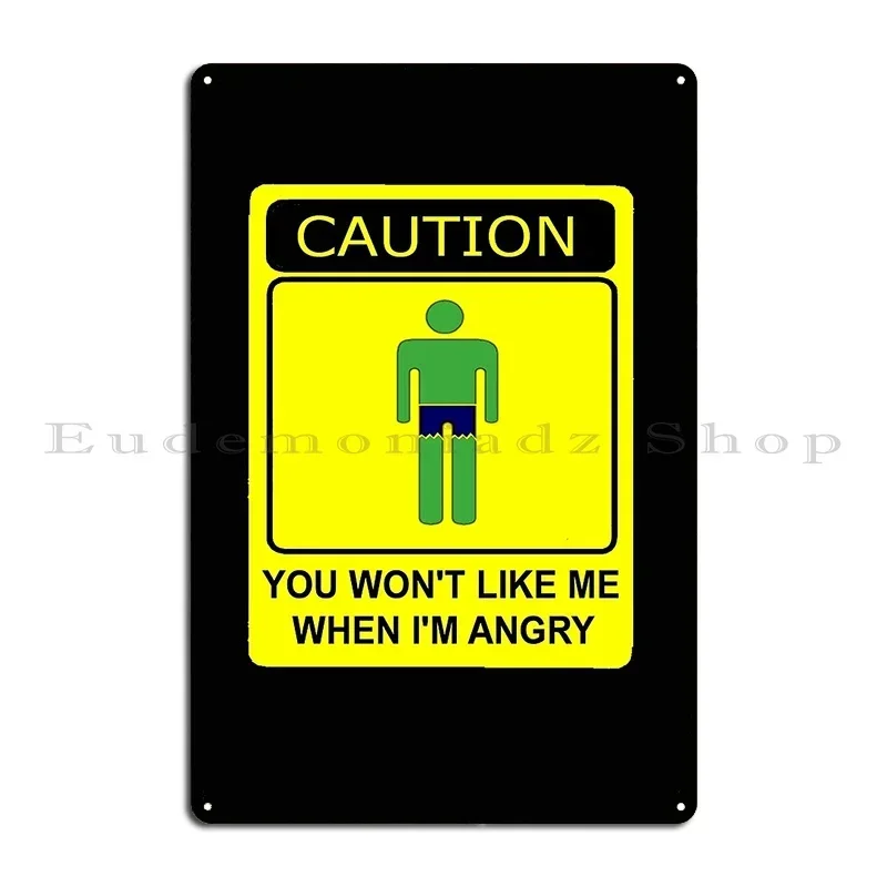 Don T Make Me Angry Metal Sign Cinema Garage Wall Decor Personalized Kitchen Tin Sign Poster