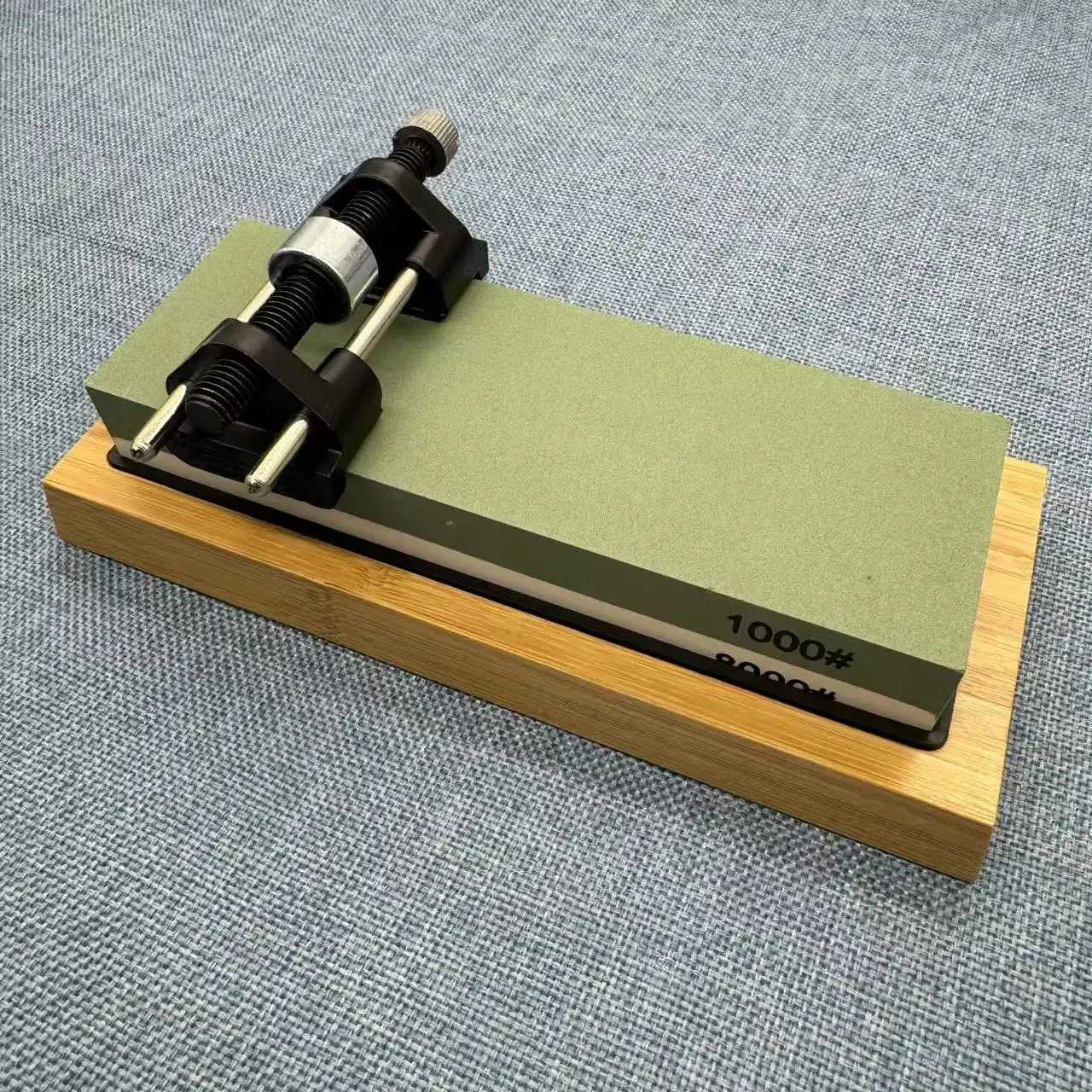

Professional Dual Whetstone Sharpening with Fixed-Angle Guide & Non-Slip Base - Grit 240-10000 for Kitchen Knives Scissors Tools