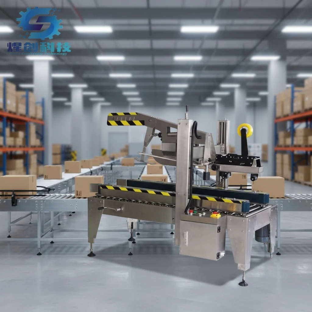 Automatic Stainless Steel Fold Flap Carton Sealer Machine