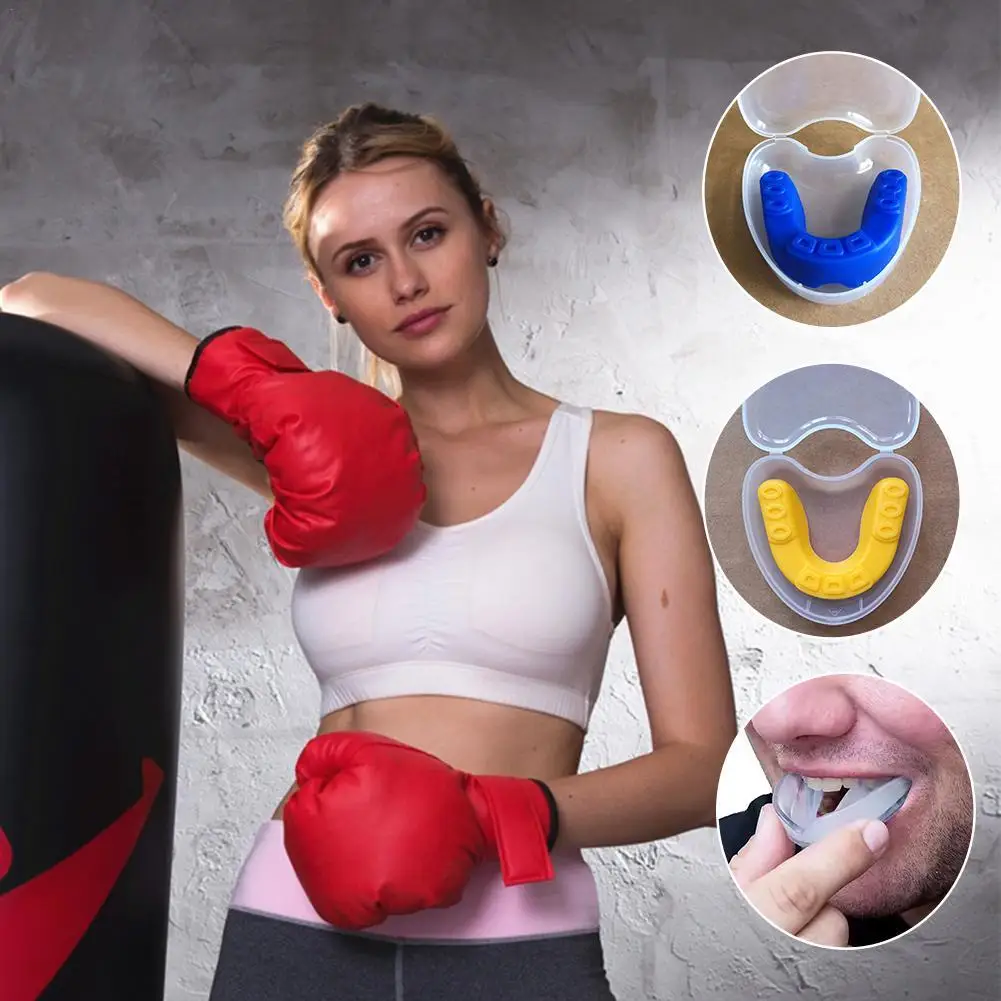 1pcs Sport Mouth Guard EVA Teeth Protector Kids Adults Mouthguard Tooth Brace Protection Basketball Rugby Boxing Karate